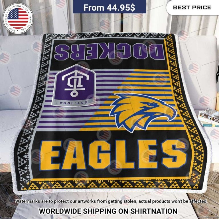 CUSTOM Logo 2 teams of AFL Blanket Stand easy bro