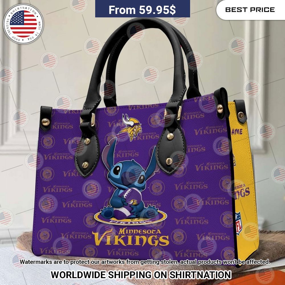 Custom Minnesota Vikings Stitch Leather Handbag Is this your new friend?