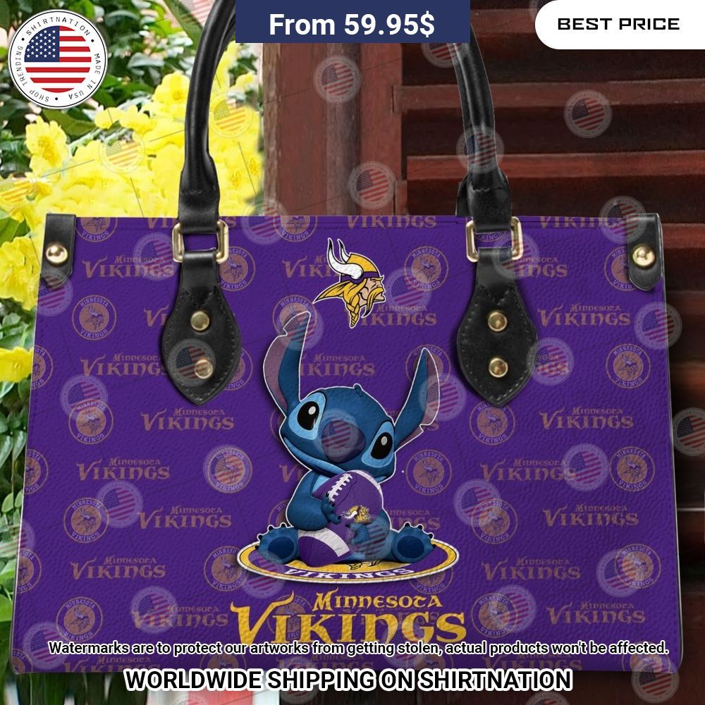 Custom Minnesota Vikings Stitch Leather Handbag You look so healthy and fit