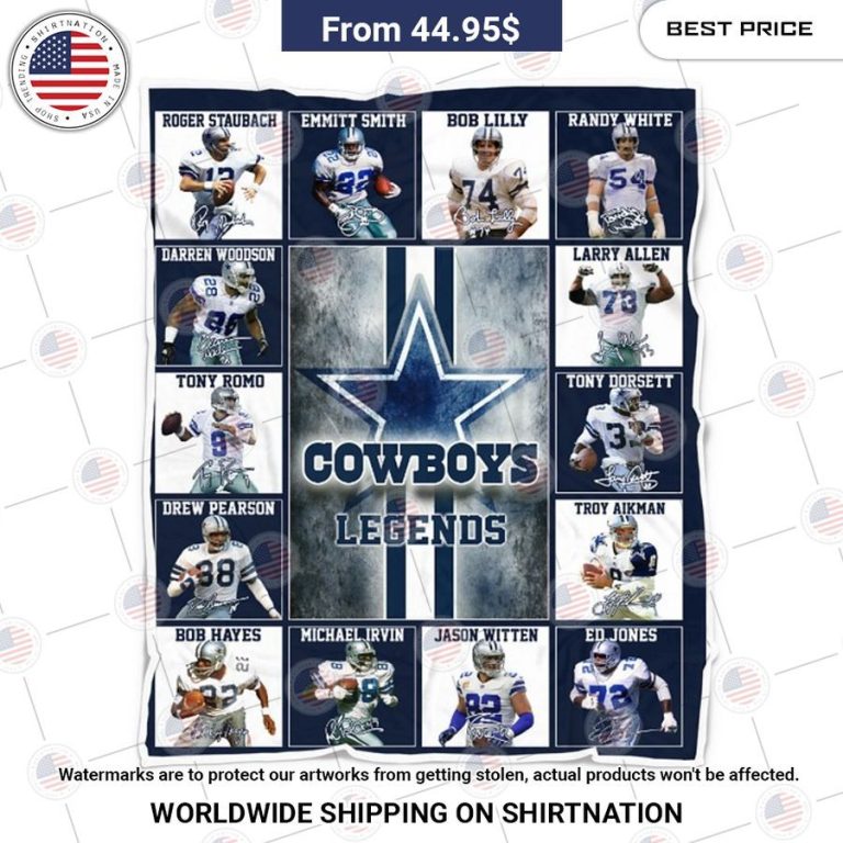 dallas cowboys legends blanket 1 81