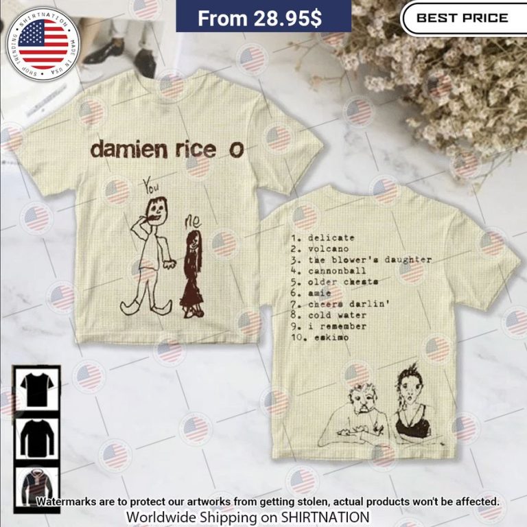 Damien Rice O Album Shirt You look different and cute