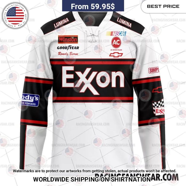 Days of Thunder Exxon Nascar Film Racing Hockey Jersey Mesmerising