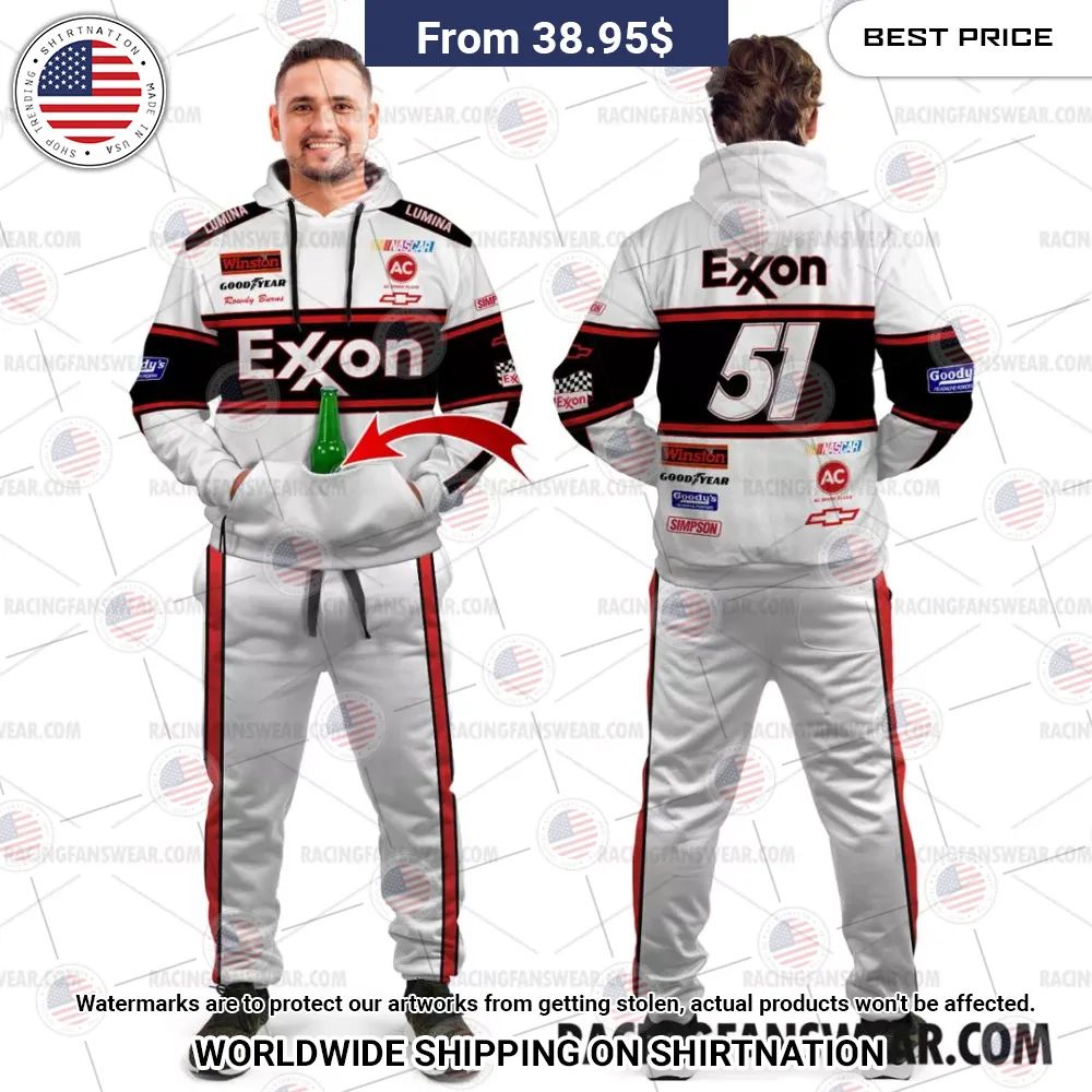 Days of Thunder Exxon Nascar Film Racing Hoodie Pant Handsome as usual