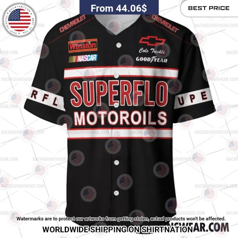 Days of Thunder Superflo Nascar Film Racing Baseball Jersey Great, I liked it