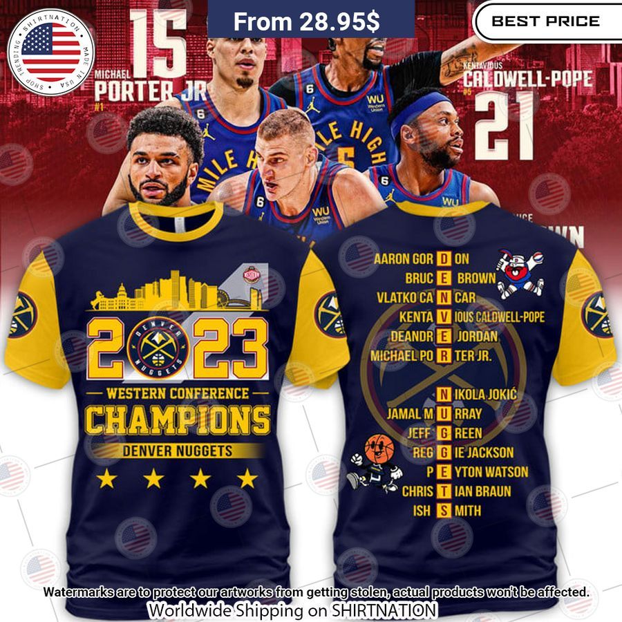 Denver Nuggets 2023 Western Conference Champions T Shirt Great, I liked it