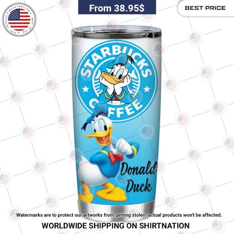 Donald Duck Disney Starbucks Tumbler Cutting dash