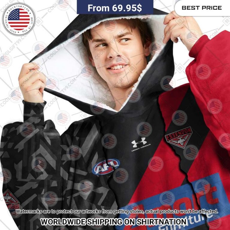 Essendon Bombers Mix Hoodie Blanket Best click of yours