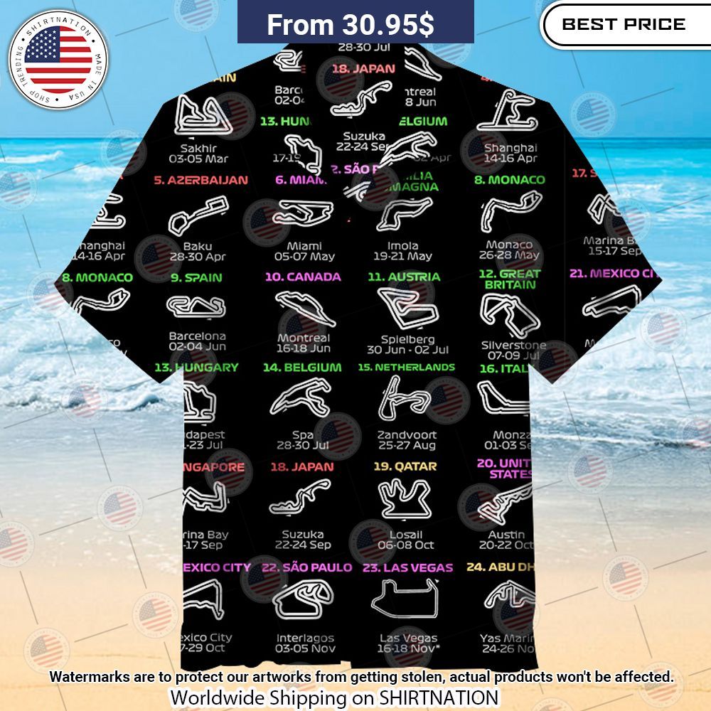 F1 2023 Calendar Hawaiian Shirt Best couple on earth