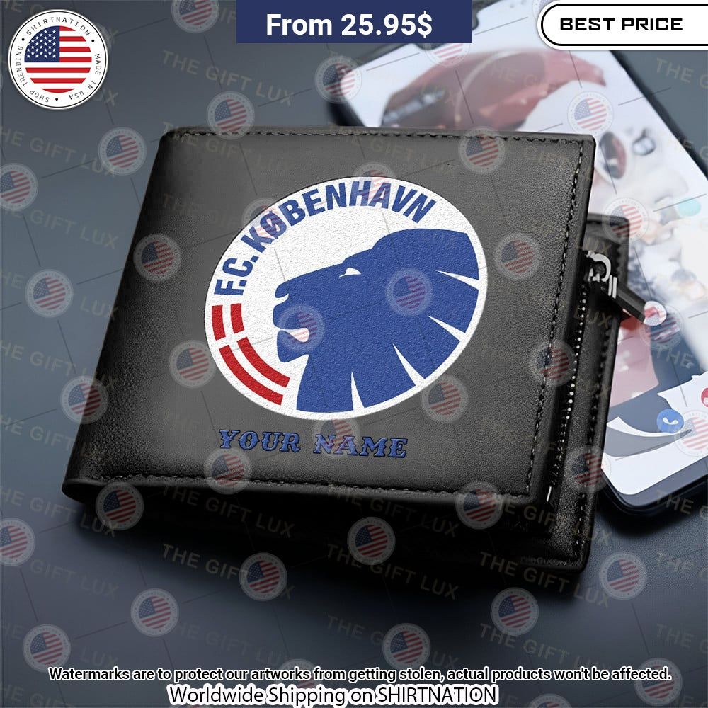 FC Kobenhavn Personalized Leather Wallet Hey! Your profile picture is awesome