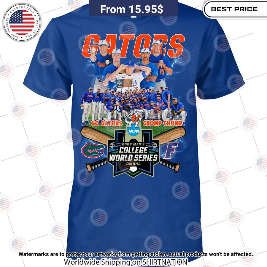 Florida Gators 2023 Men's College World Series T Shirt Cool look bro
