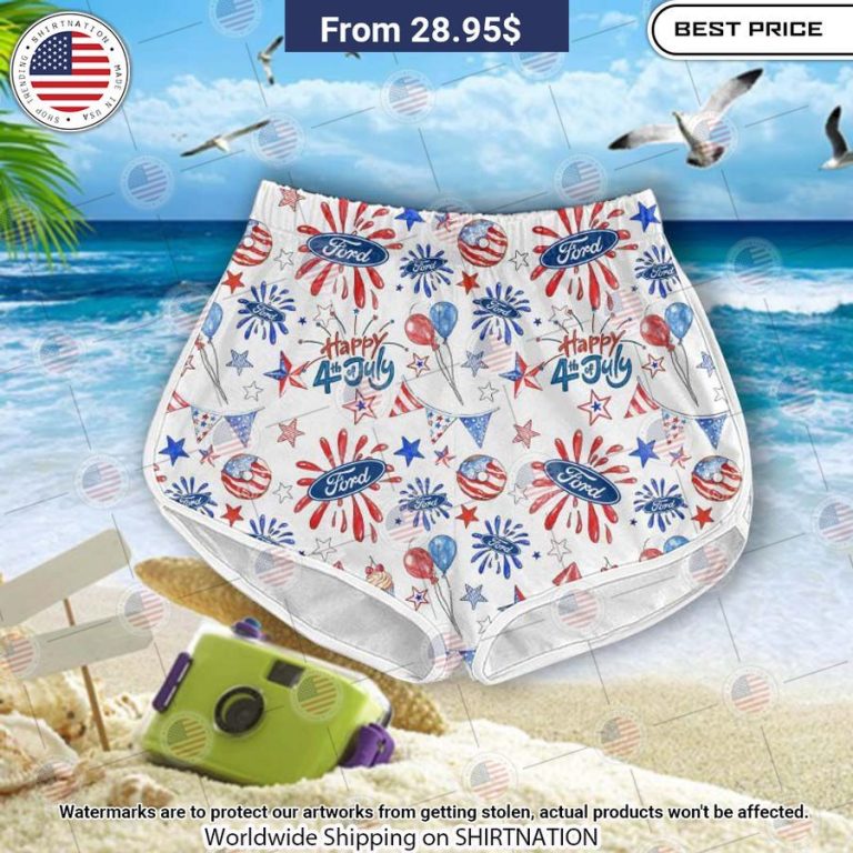 Ford Happy Independence Day 4th July Hawaiian Shirt Natural and awesome