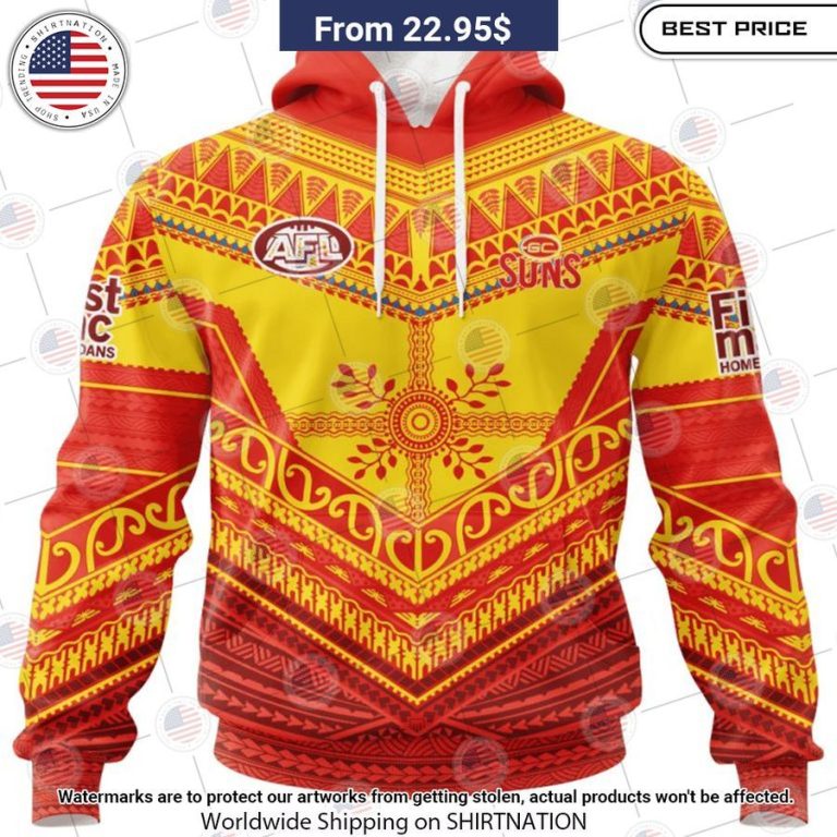 Gold Coast Suns Pasifika Custom Shirt Nice photo dude