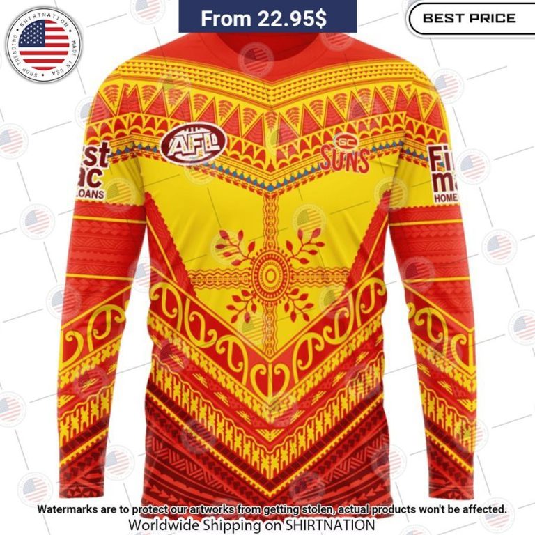 Gold Coast Suns Pasifika Custom Shirt Nice shot bro