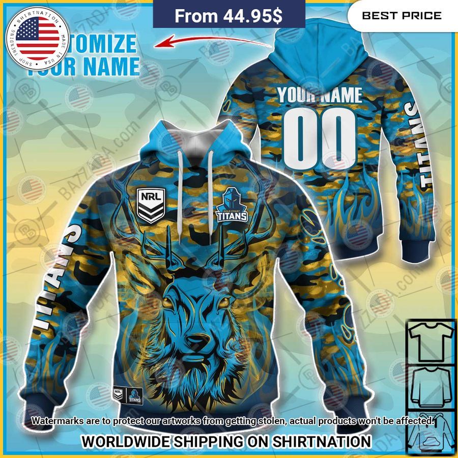 Gold Coast Titans Deer Hunting CUSTOM Hoodie Such a scenic view ,looks great.