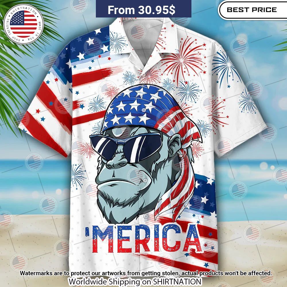 gorilla independence day usa flag pattern merica hawaiian shirt 1 633.jpg