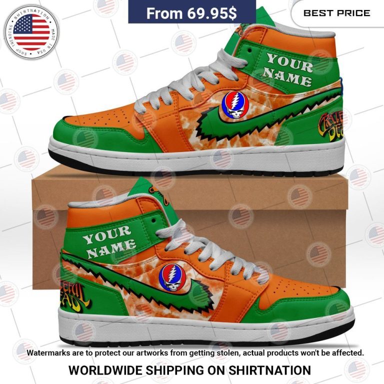 Grateful Dead Custom Air Jordan High Top Shoes Nice shot bro