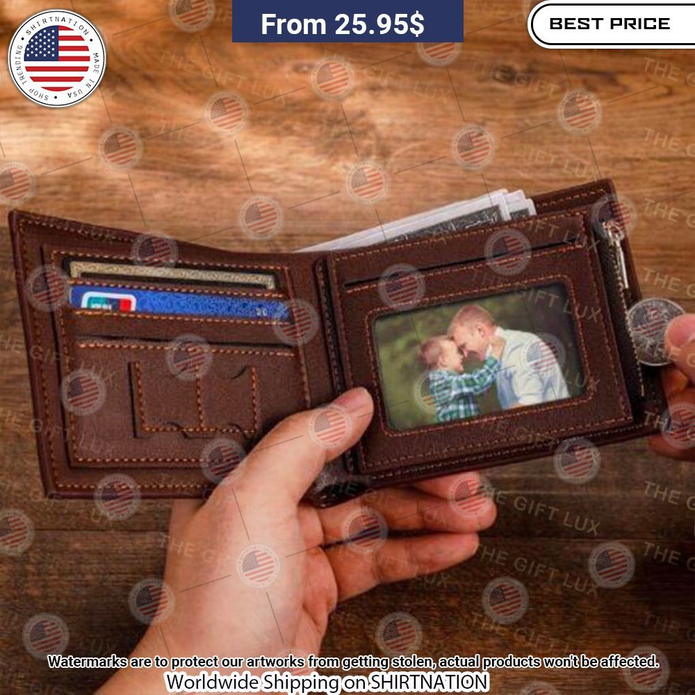 Greg Biffle Custom Leather Wallet Radiant and glowing Pic dear