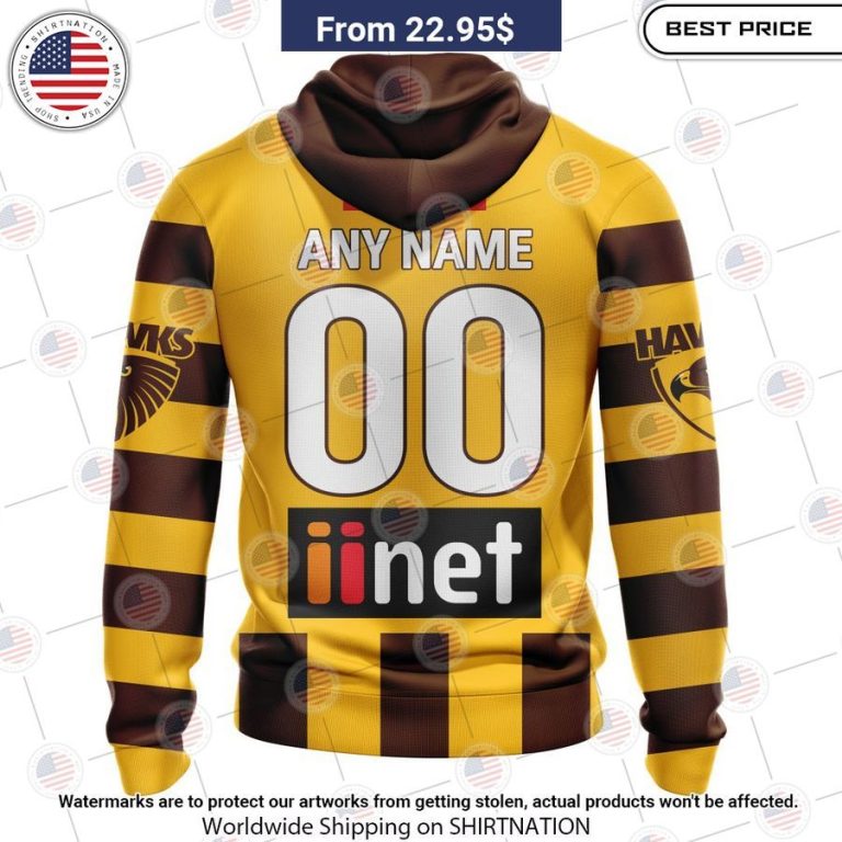 Hawthorn Football Club Home 2023 Custom Shirt You look elegant man