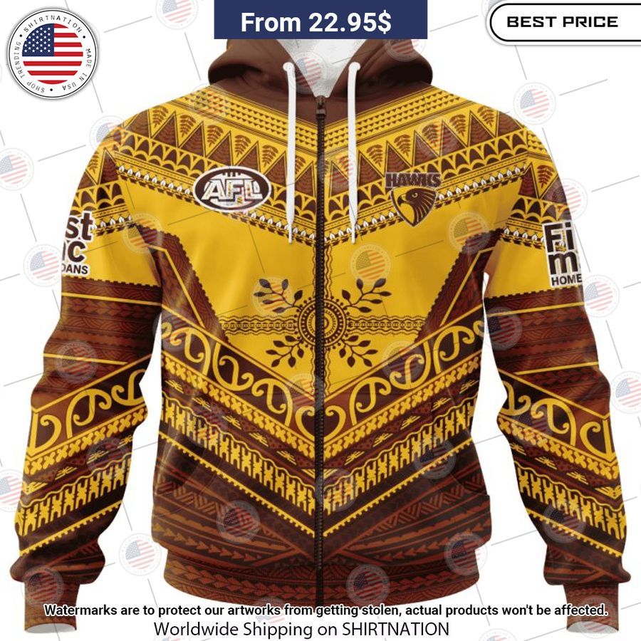 Hawthorn Football Club Pasifika Custom Shirt Stand easy bro