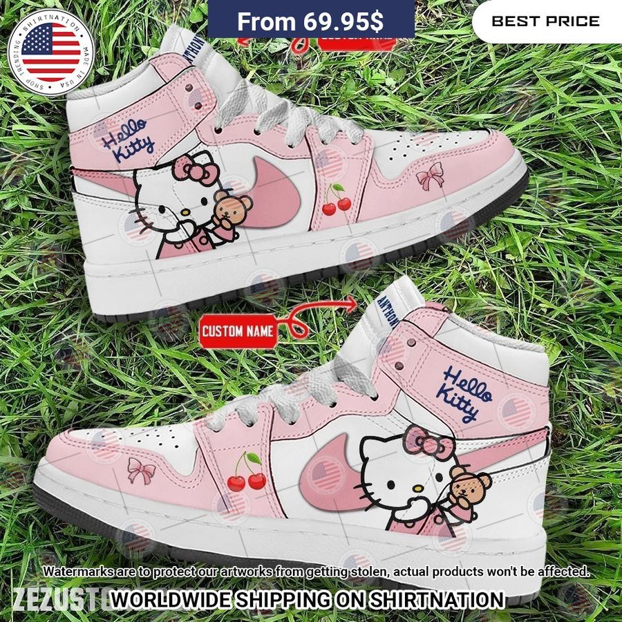 Hello Kitty Nike CUSTOM Air Jordan High Top Shoes You look so healthy and fit