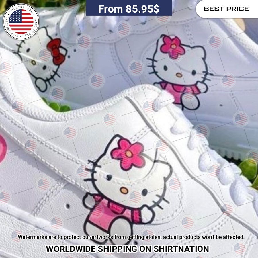 Hello Kitty white Nike Air Force Shoes Good click