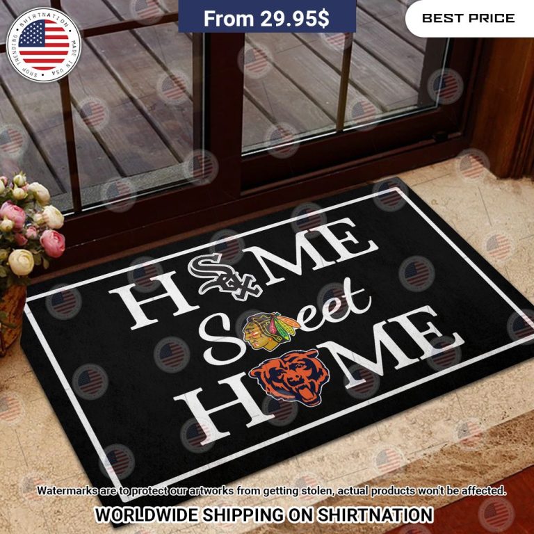 home sweet home chicago white sox chicago blackhawks chicago bears doormat 3 592.jpg