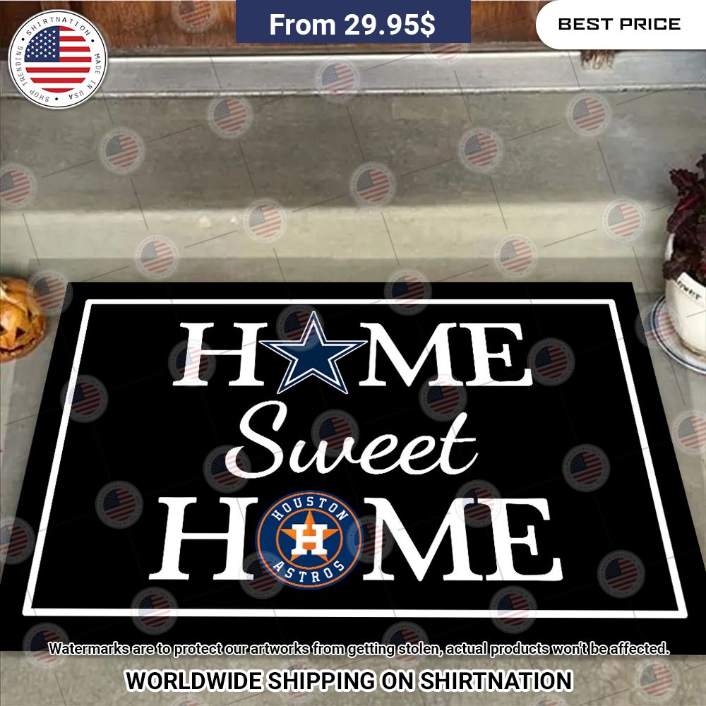 Home Sweet Home Dallas Cowboys Houston Astros Doormat Looking so nice