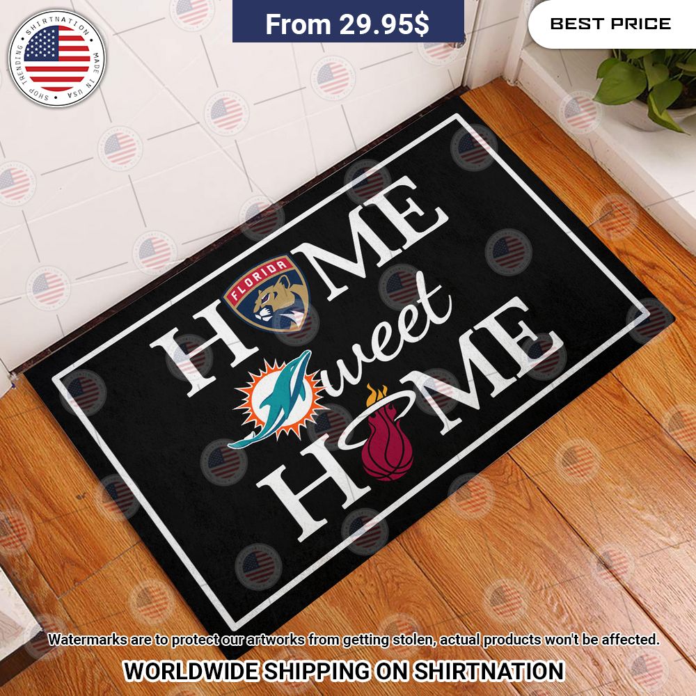 home sweet home miami dolphins florida panthers miami heat doormat 2 413.jpg