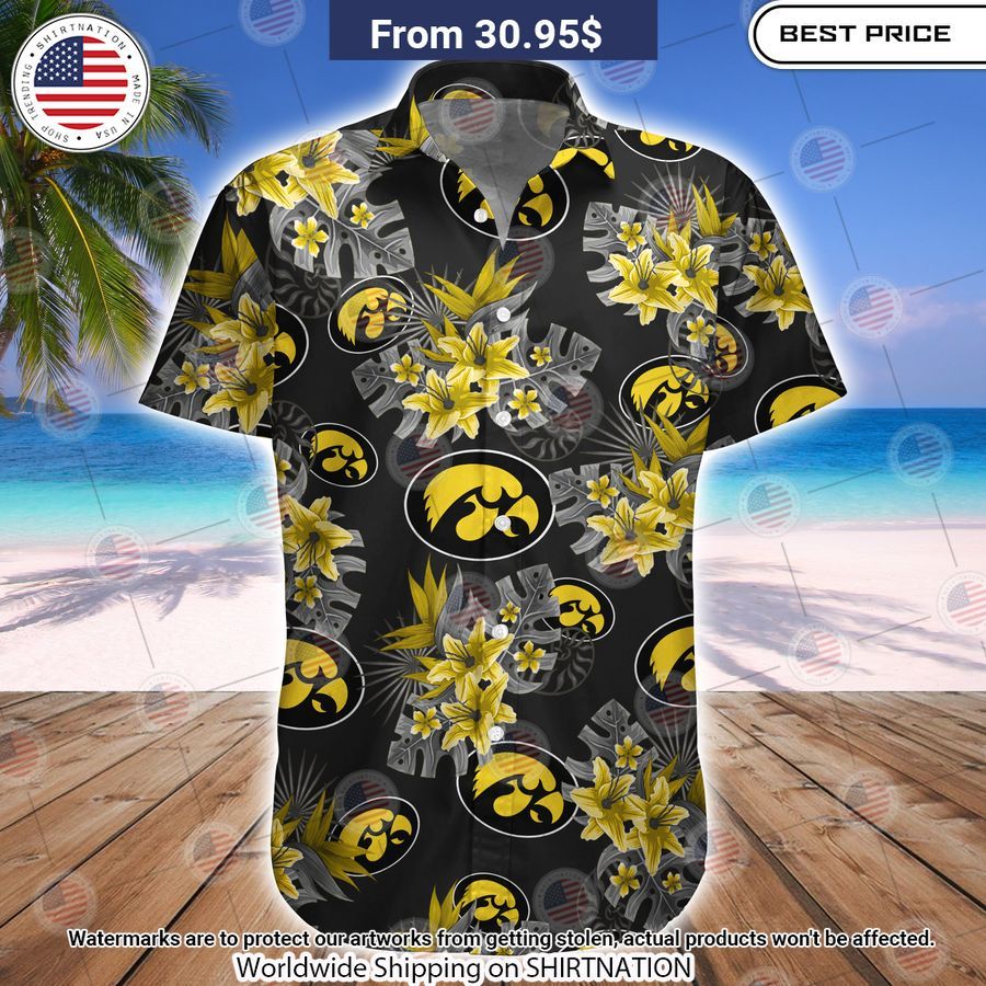 Iowa Hawkeyes Tide Football Hawaiian Shirt Long time