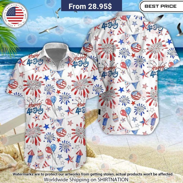 Jeep Happy Independence Day 4th July Hawaiian Shirt Cutting dash