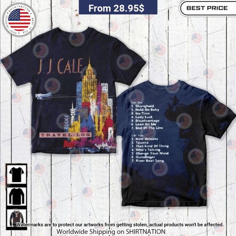 Jj Cale Travel Log Album Shirt Mesmerising