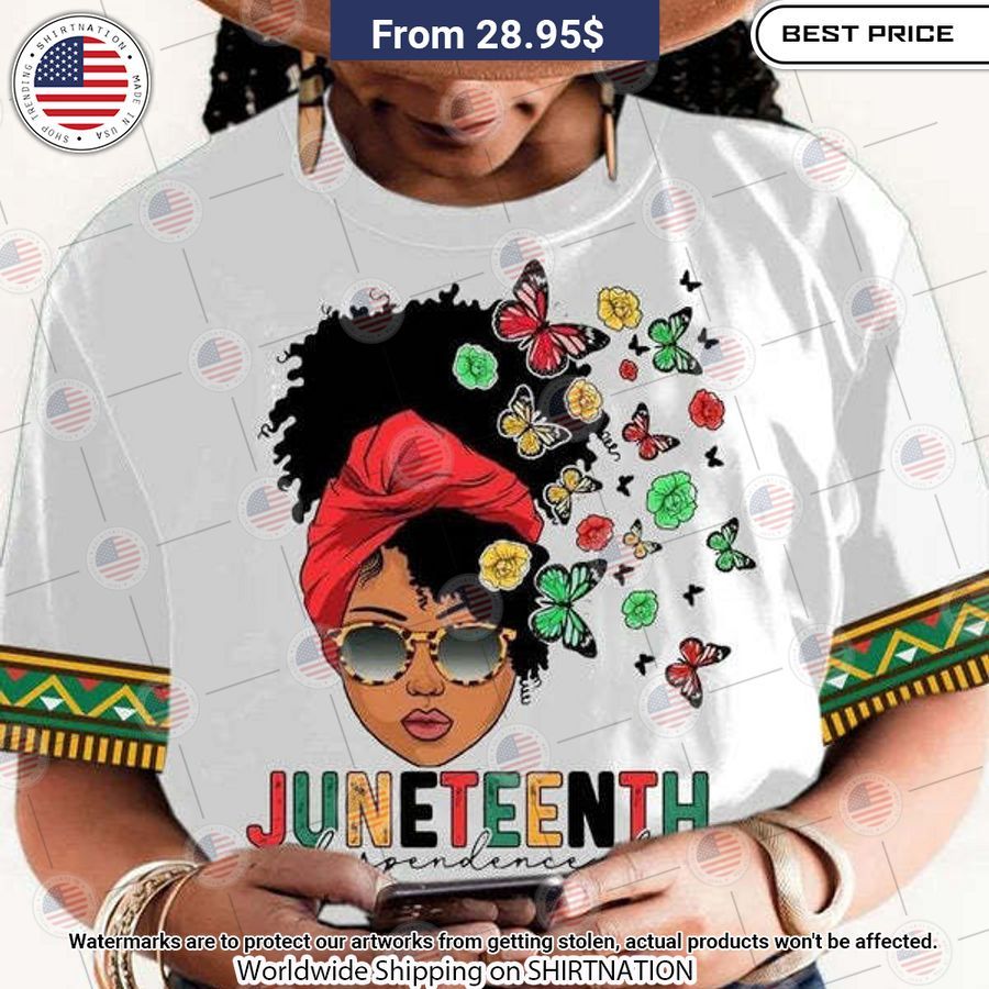 Juneteent Girl T Shirt Natural and awesome