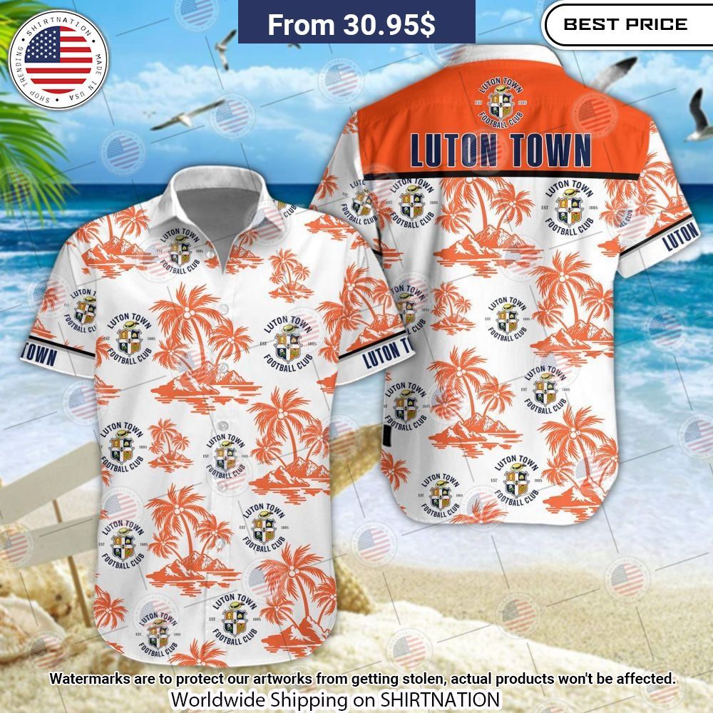 Luton Town F.C Hawaiian Shirt This place looks exotic.