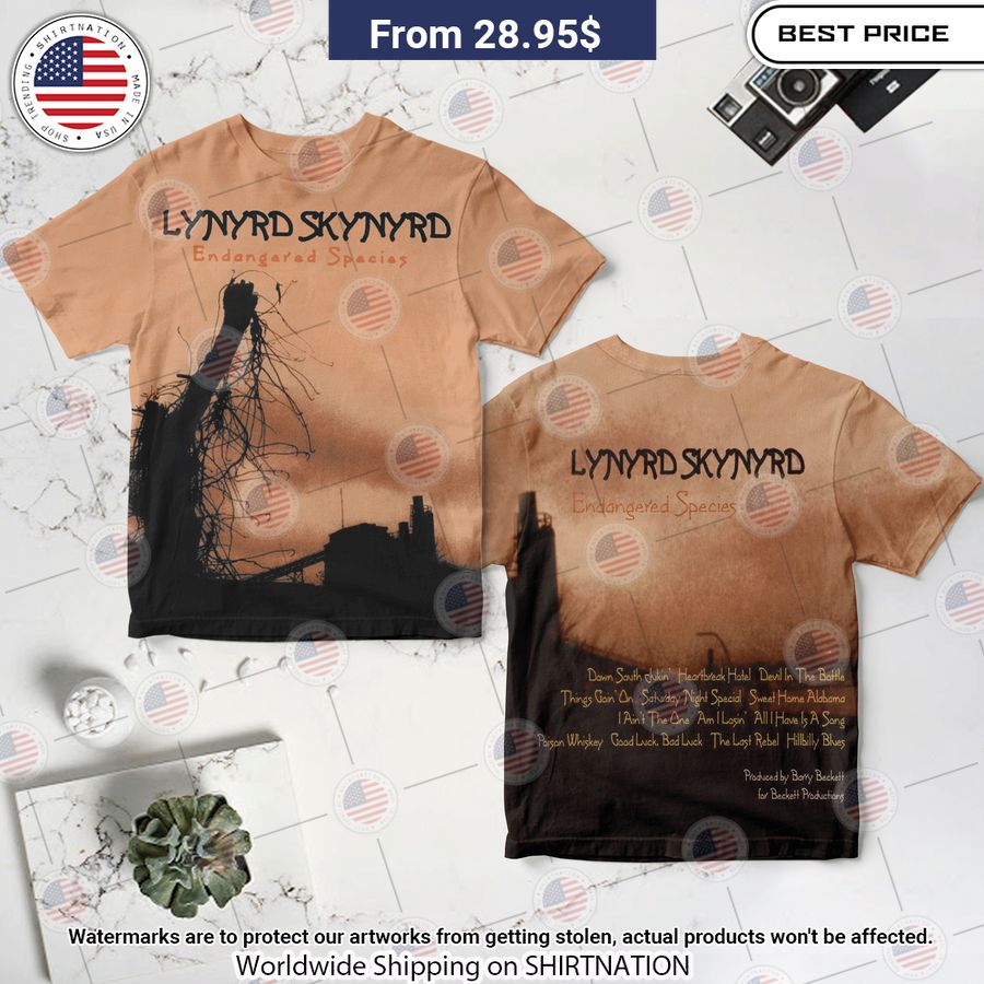 Lynyrd Skynyrd Endangered Species Album Shirt You look so healthy and fit