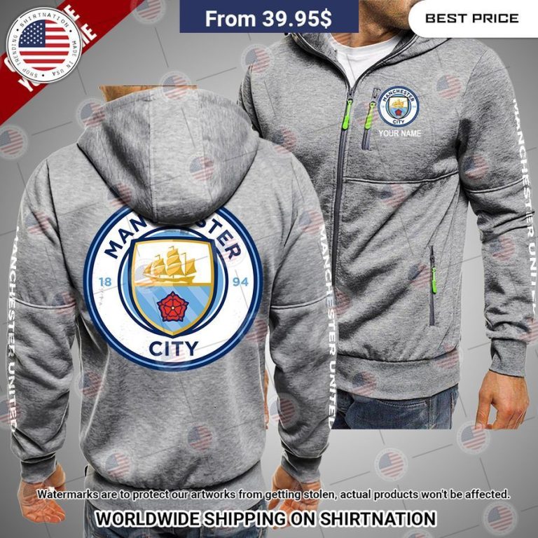 Manchester City CUSTOM Chest Pocket Hoodie Sizzling