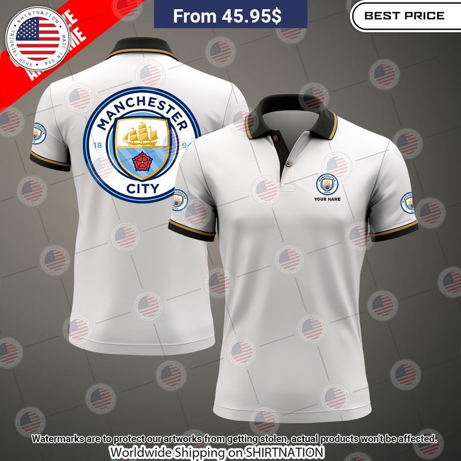 Manchester City logo CUSTOM Polo Shirt Have you joined a gymnasium?