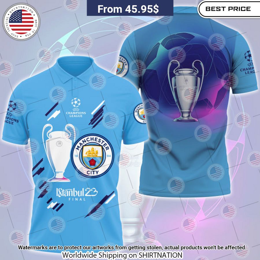 Manchester City Premier League Champions Polo Shirt Good click