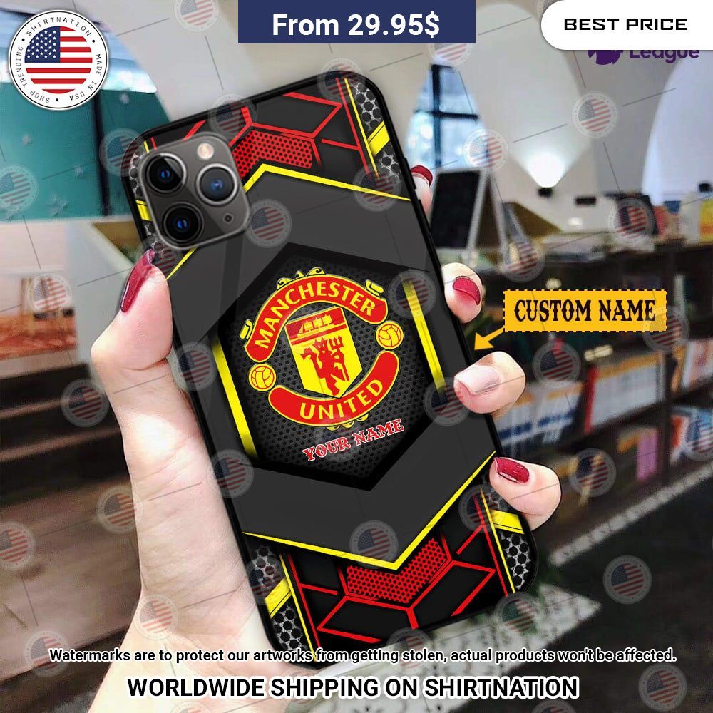 Manchester United Custom Phone Case Studious look