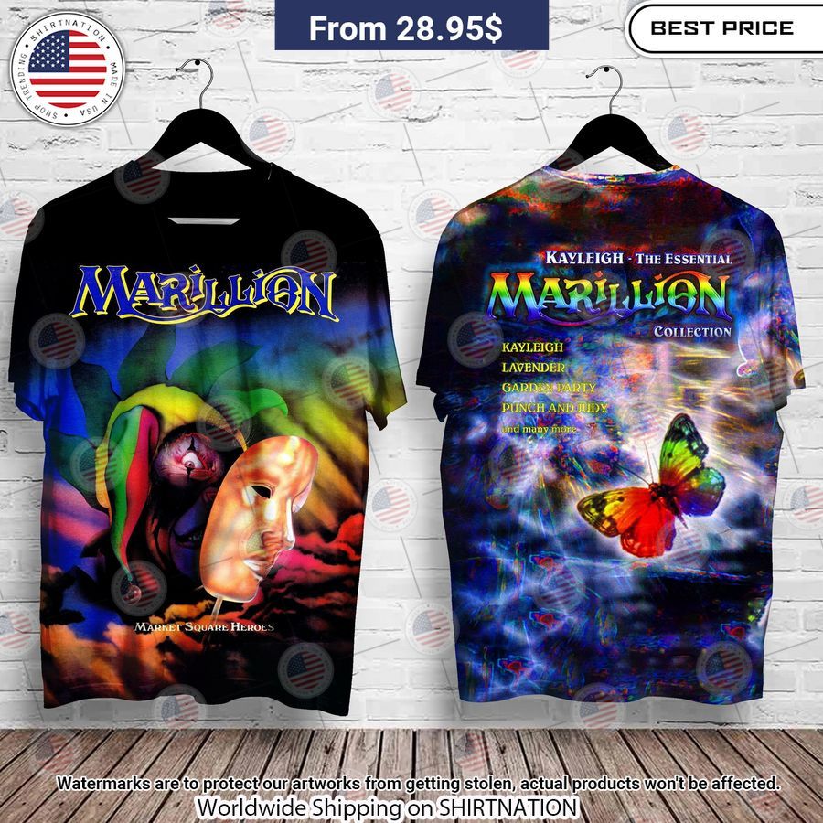 Marillion Market Square Heroes Shirt Radiant and glowing Pic dear