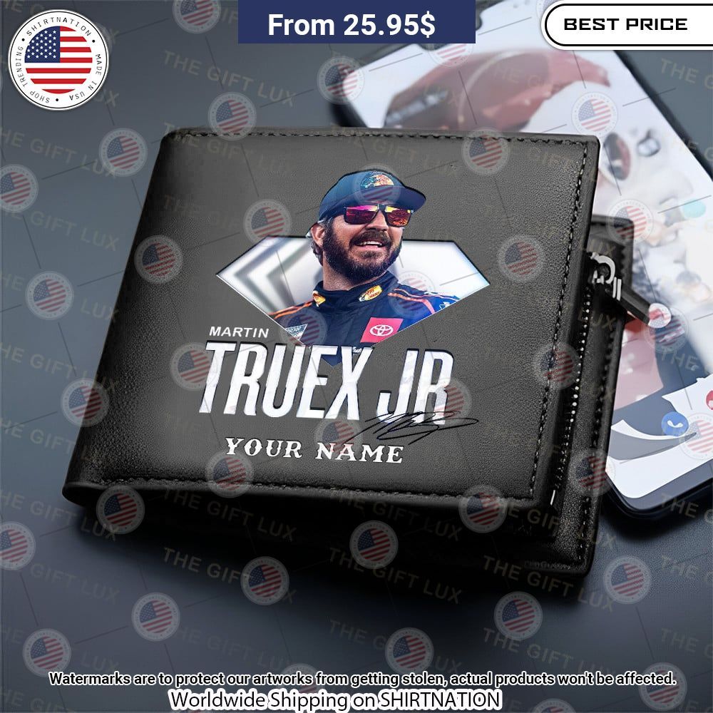 Martin Truex Jr. Custom Leather Wallet I like your hairstyle