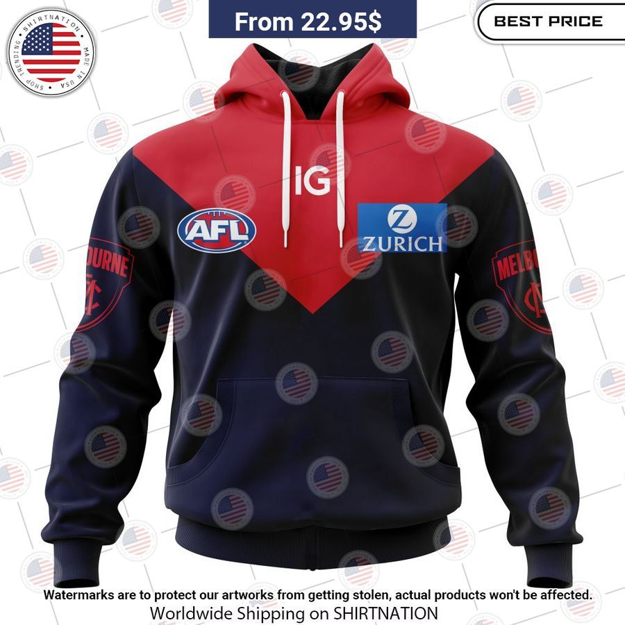 Melbourne Football Club Home 2023 Custom Shirt Eye soothing picture dear