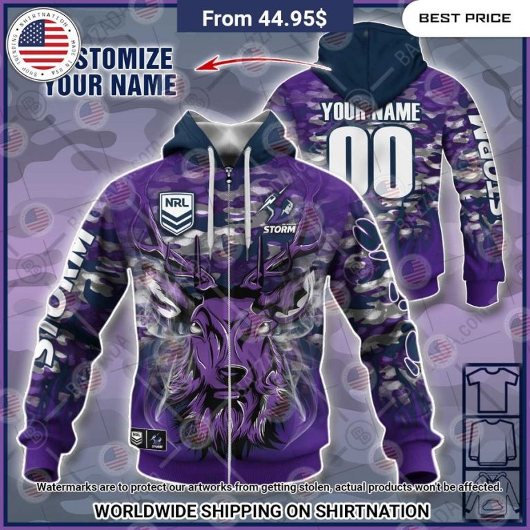 Melbourne Storm Deer Hunting CUSTOM Hoodie You look beautiful forever