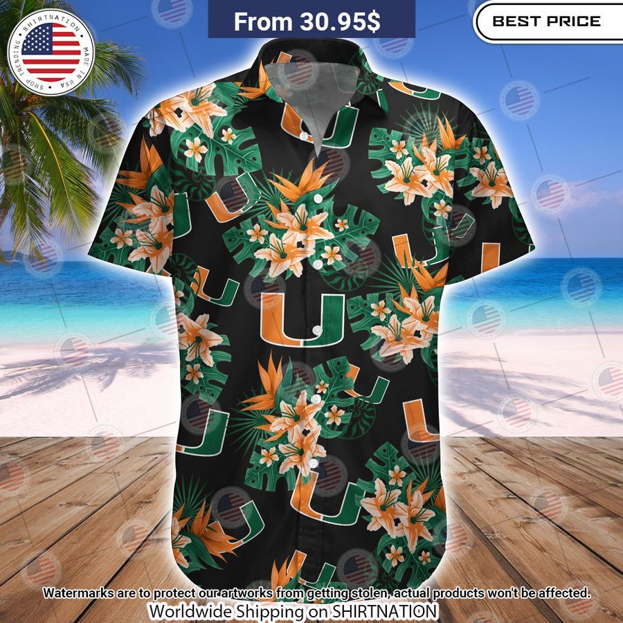 Miami Hurricanes Football Hawaiian Shirt Nice photo dude