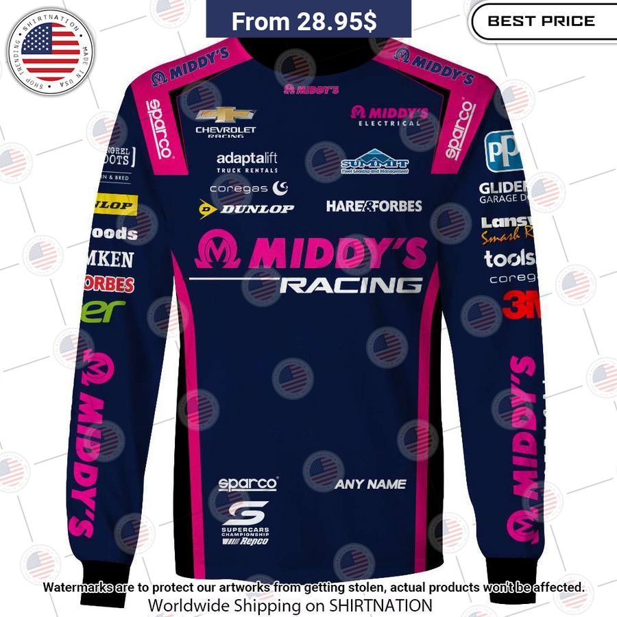 Middy's Racing Cheverolet Dunlop Hareforbbes CUSTOM Hoodie Amazing Pic