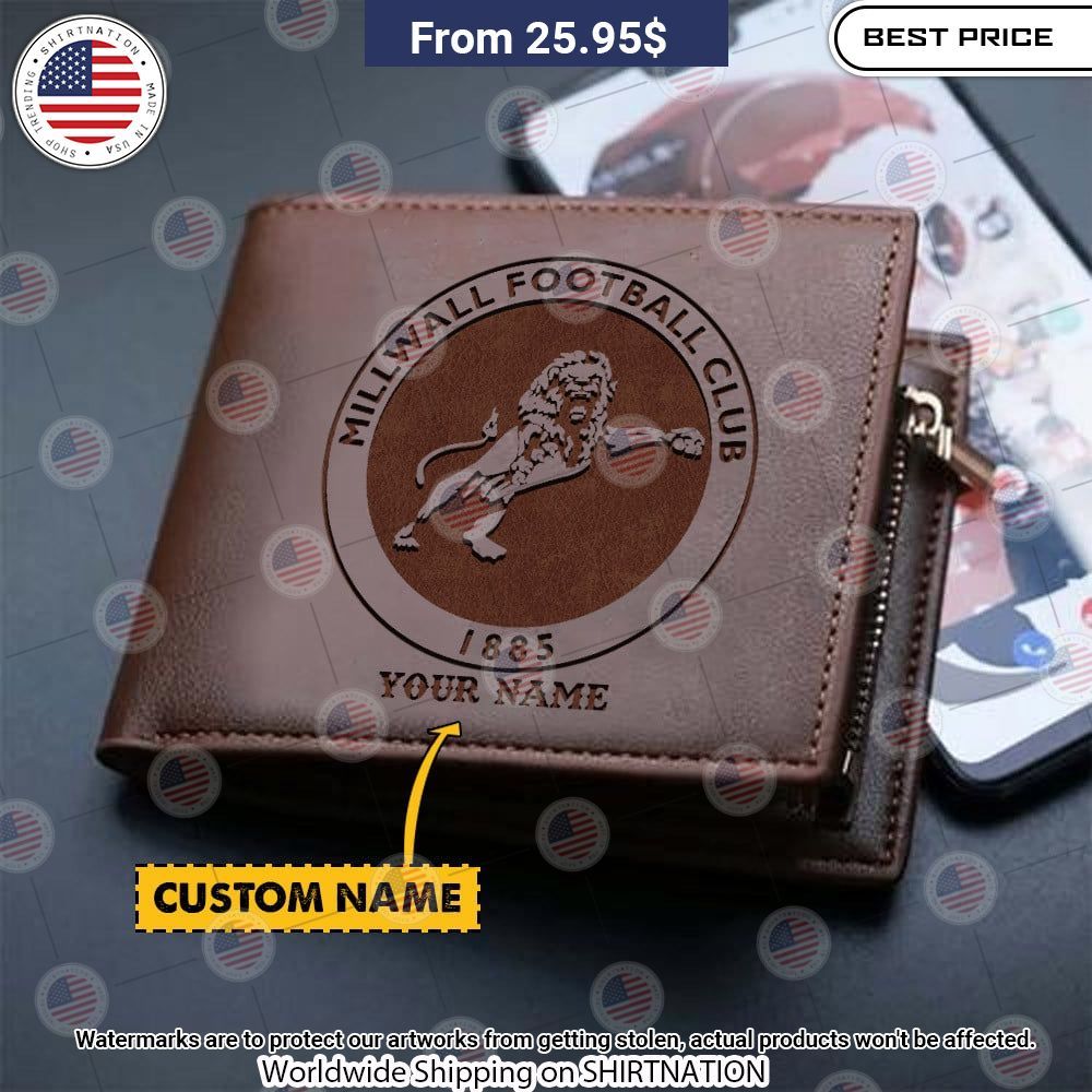 Millwall Personalized Leather Wallet Awesome Pic guys