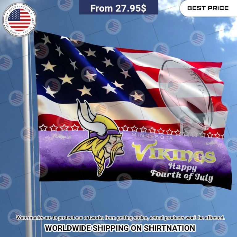 Minnesota Vikings Happy Fourth of July Flag My favourite picture of yours