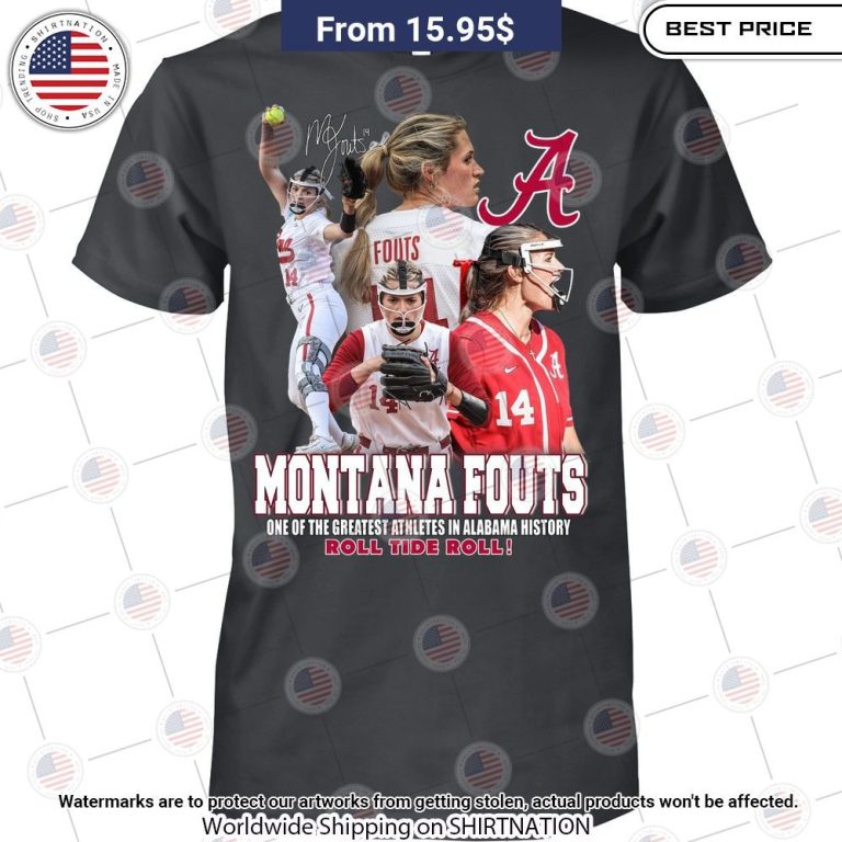 Montana Fouts Alabama Crimson Tide Roll Tide Roll Hoodie Shirt Cool look bro