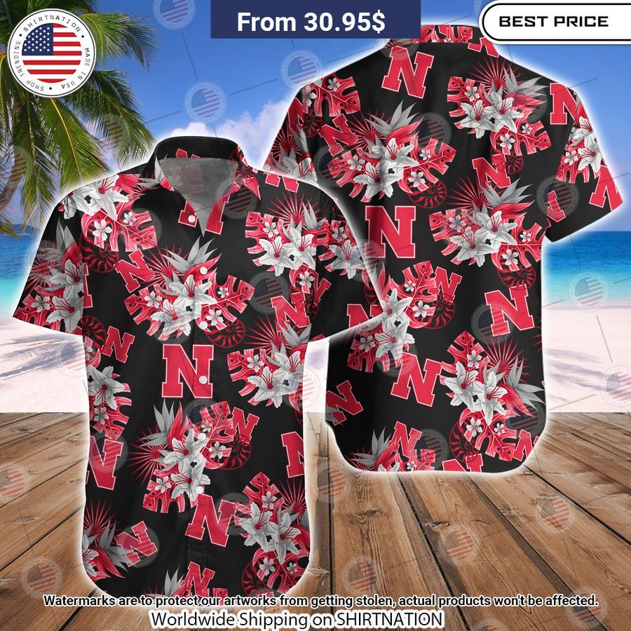 Nebraska Cornhuskers Tide Football Hawaiian Shirt I like your hairstyle