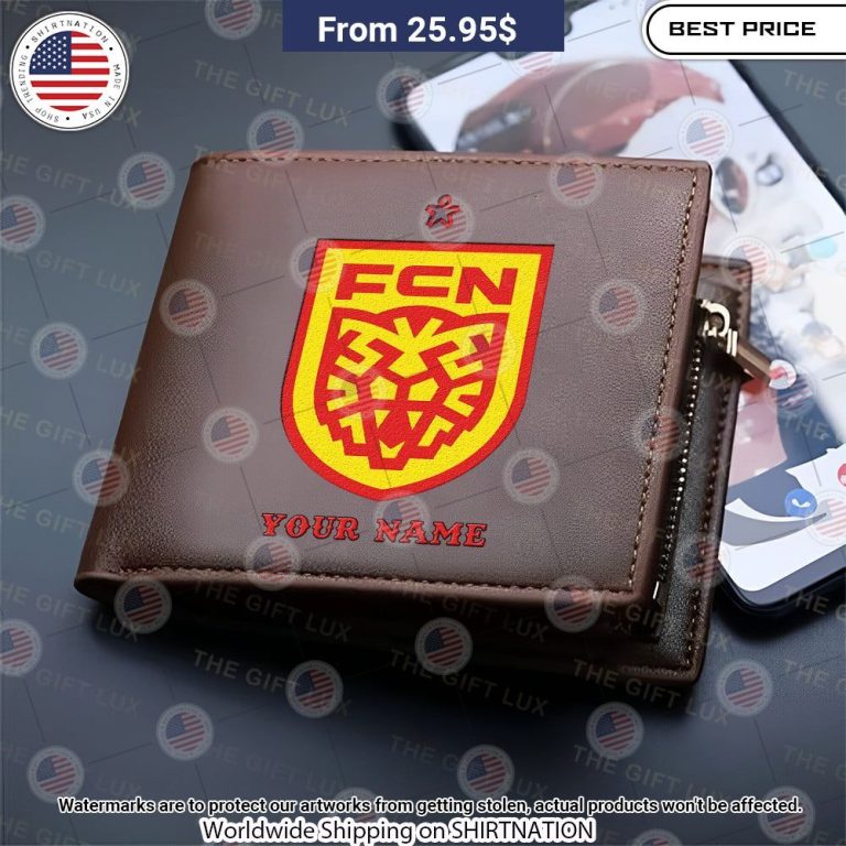 Nordsjaelland Personalized Leather Wallet Impressive picture.