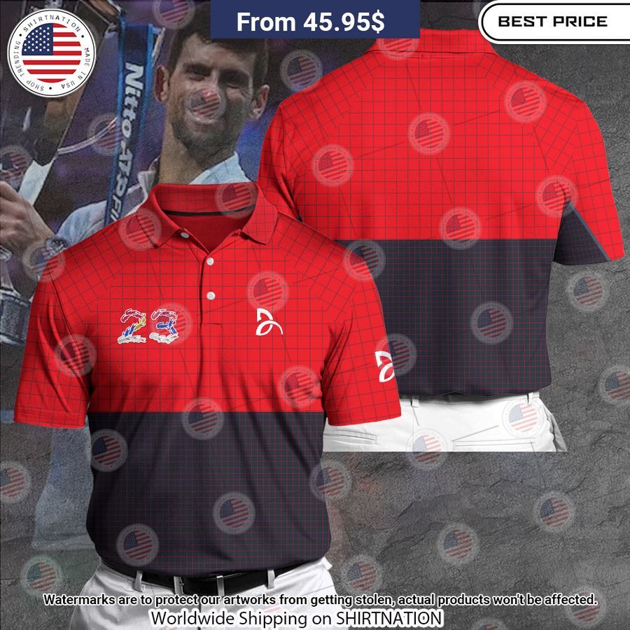 Novak Djokovic Champion 23 Lacoste Polo Shirt Nice photo dude